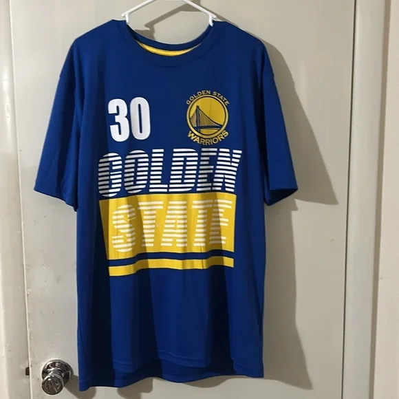 NWT NBA Golden State Warriors #30 Curry Men Blue Jersey Shirt.. Size XL - Picture 4 of 7